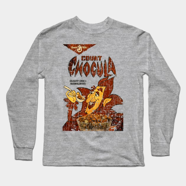 Count Chocula // Monster Cereal // Vintage Long Sleeve T-Shirt by Niko Neon